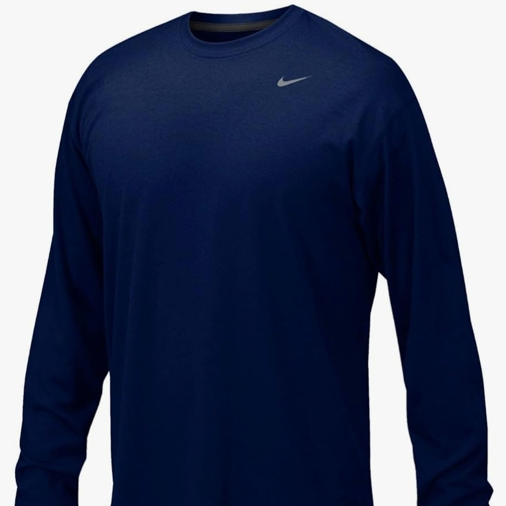 Nike Men's Navy Blue Long Sleeve Shirt